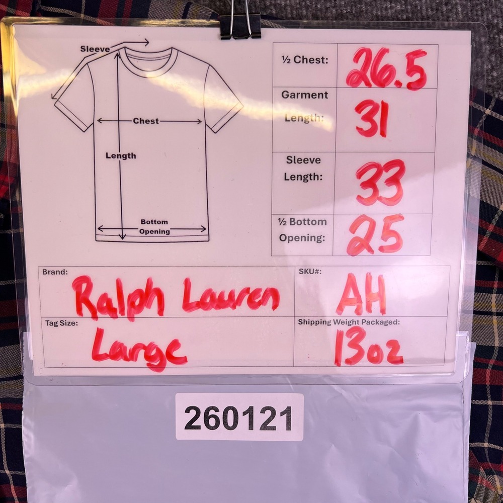 VTG Ralph Lauren Shirt Mens Large Plaid Blake Preppy Casual Button Down Tartan - Picture 3 of 15
